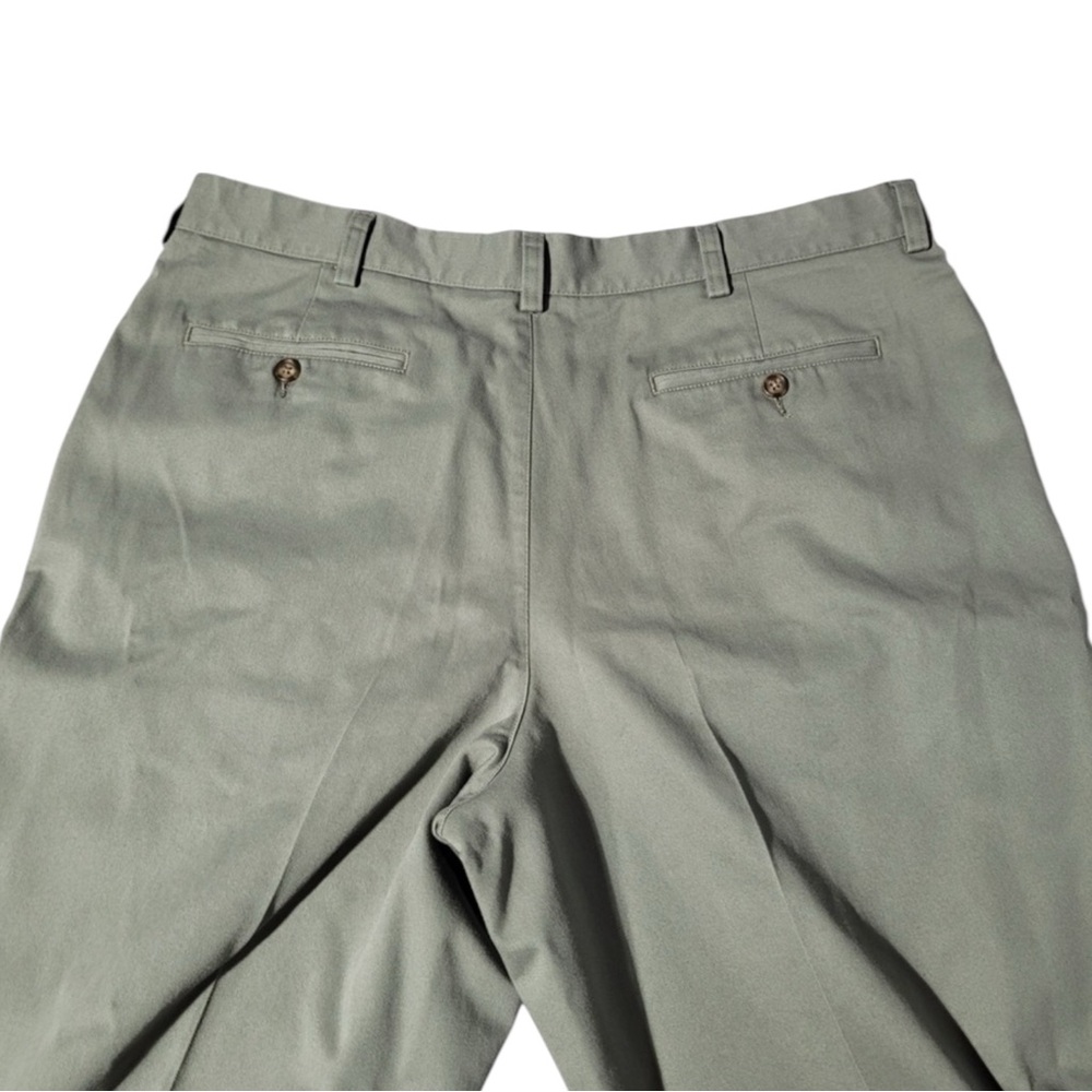 L.L. BEAN NWT Natural Fit Chino Pants in Olive Green Size 37 x 36 — NWT - Picture 4 of 9
